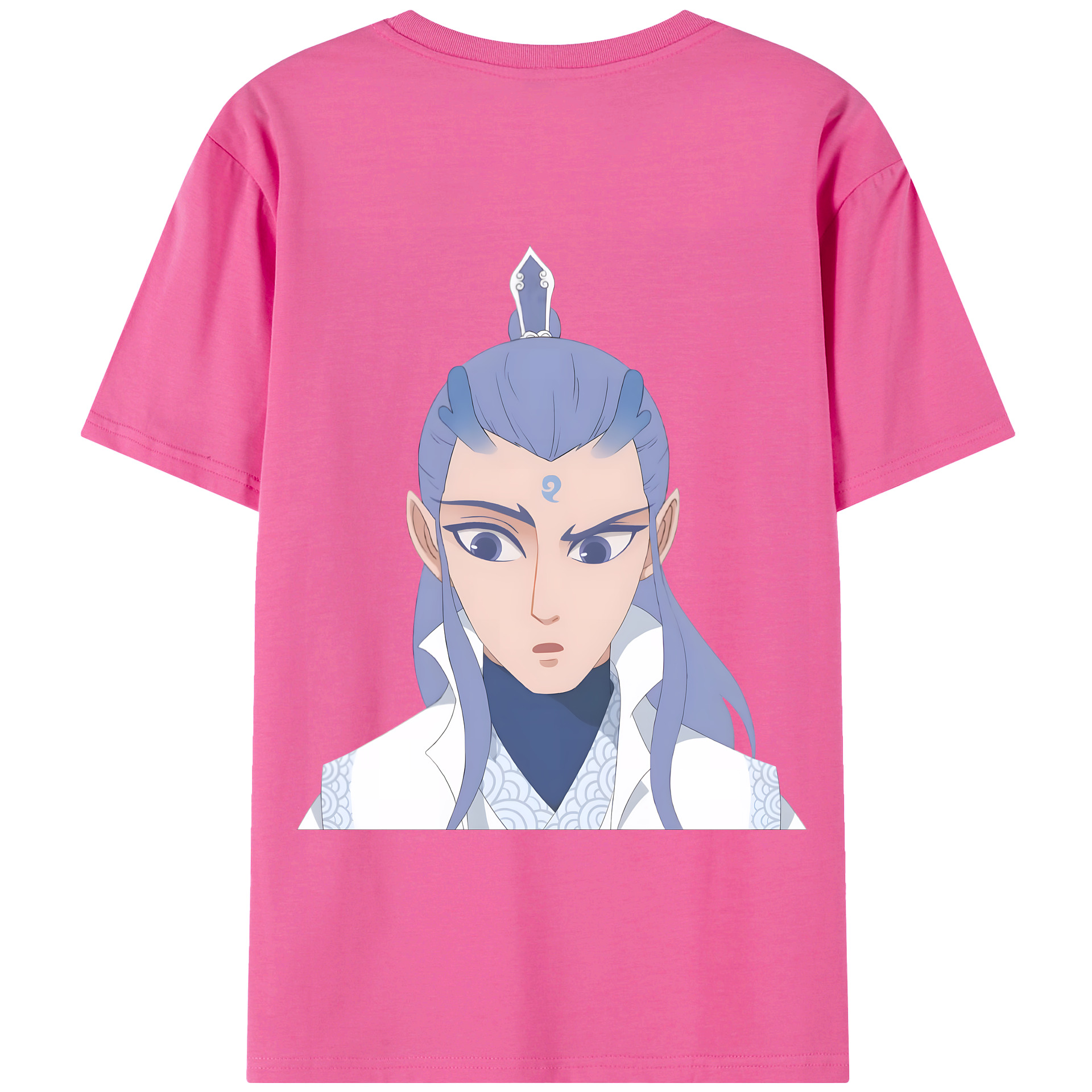 （画像用） Ne Zha 2 ナタ 魔童の大暴れ レディース半袖Tシャツ(バックプリント)